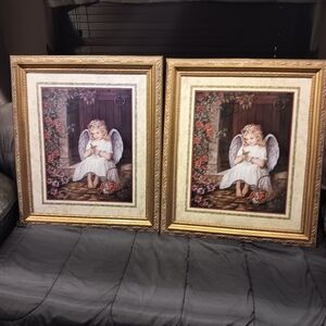 Home Interiors pictures Approx 29""X 25' Girl Angles